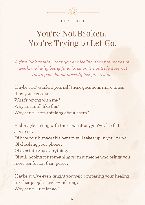 Upward Reads Preview of Guide I, page 12: You’re Not Broken. You’re Trying to Let Go.