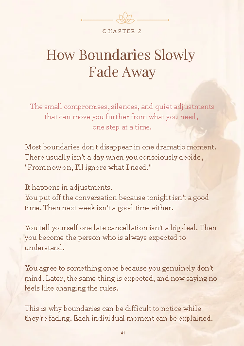 guide 2. page 41 Preview of Guide II, page 41: How Boundaries Slowly Fade Away.