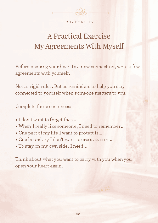 guide 3 pag 283 Guide III exercise, page 283: My Agreements With Myself.
